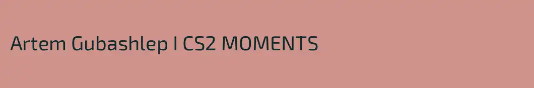 Artem Gubashlep I CS2 MOMENTS